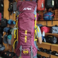 tas gunung carrier rei toba 60l maroon