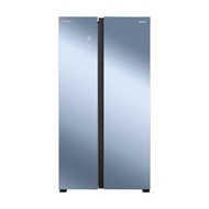 HISENSE ตู้เย็น SIDE BY SIDE  RS808N4TBMU 21.5 คิว กระจกเงา อินเวอร์เตอร์