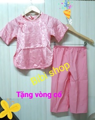 49k 1bộ quần áo bà bà gấm lụa bé gái 10_30kg 1_7 tuổi