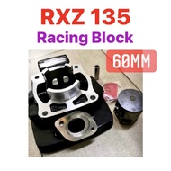 ( 58MM / 60MM ) RXZ Racing Block Set Cylinder Blok Kit Piston + Ring Full Complete Set Assy Yamaha R