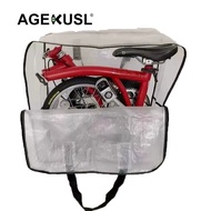 AGEKUSL Folding Bike Loading Bag Collapsible Carrying Transport Storage Bag For Brompton Pikes Royale Camp Crius Trifold Folding Bicycle