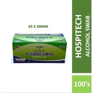 HOSPITECH ALCHOHOL SWAB THIN TYPE, 2 PLY 100'S