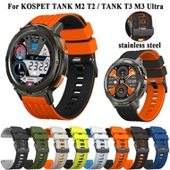 22mm Sport Silicone Strap For KOSPET TANK T3 Ultra 2 T2 M2 M3 Ultra Watchband Wristband Smartwatch B