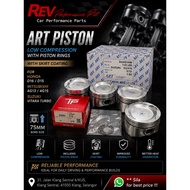 ART Piston for Honda D16 D15 and 4g13 4g15, Suzuki Vitara Turbo piston ( Low Compression )