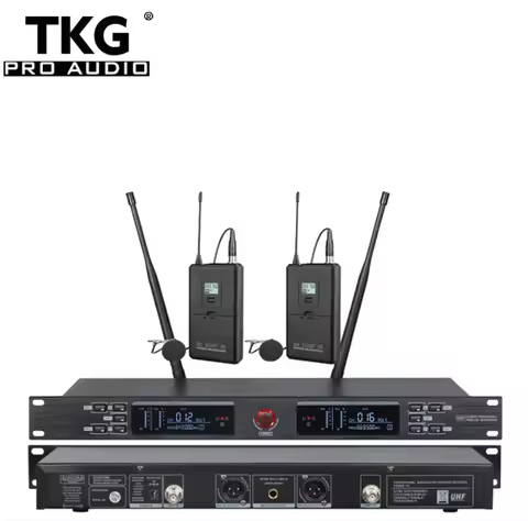 640-690MHz UR-2000-L dual channel Cordless outdoor lapel mic wireless lavalier wireless microphone w