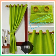 SHORT EMBOSED WINDOW CURTAINS 10 Ring 115*150cm Langsir Tingkap Murah Langsir