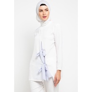 Hazelnut Indonesia - Fleur Top -/ Blouse Top Wanita - White