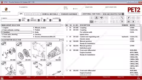 2026 HOT sell FOR Porsche PET2 8.3 Q3 Electronic Parts Catalog - VIN-Based Genuine Parts Lookup