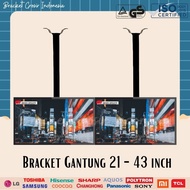 Hanging TV Bracket Ceiling Dual TV 43 42 40 32 30 24 21 Inch 21 to 43 Inch 1 Meter