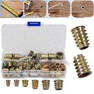 🌟100pcs🌟INSERT NUT TYPE E Wood Insert Interface Screws Hexagon Head Nuts Furniture Bolt Fastener Woo