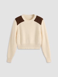 Cider Color Patchy Sweater | Knitwear Sale