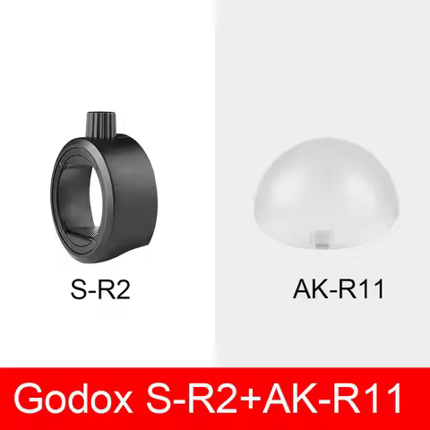 Godox S-R2 Round Head Flash Speedlight Adapter+AK-R11 Dome Diffuser for TT520 V850 V860 TT600 TT685 