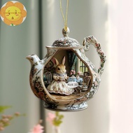 VASTJI Easter Home Decor Items In Teacup Warm Home 2d Acrylic Pendant Backpack Pendant Car VN