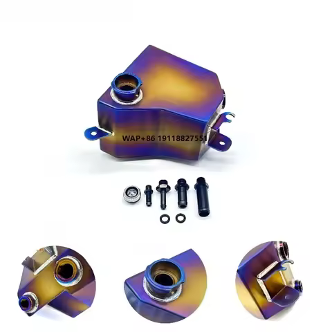 SPEEDWINNER Factory New Development Titanium Baffled Coolant Expansion Tank in Custom Color for Type
