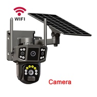 V380 Pro 6K solar cctv กล้องวงจรปิดโซล่าเซลล์ พร้อมซิมการ์ด 4g แบตเตอรีในตัว ไม่ต้องใช้ไฟฟ้า กล้องวง