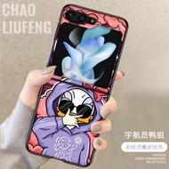 Foldable Screen Samsung Galaxy Z Flip5/Flip4/Flip3 Cartoon W24Flip/23Flip Phone Case Cute Female Mal