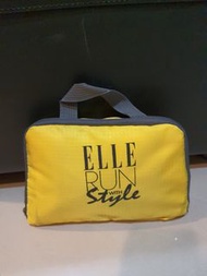 ELLE-輕旅休閒可掛式摺疊收納尼龍後背包