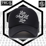 Tau Gamma Phi Triskelion Cap Live and Let Live Mesh Cap Trucker Cap Net Cap by TOL Apparel