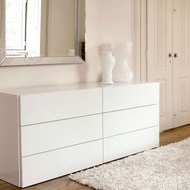 Lemari Buffet Ruang Tamu Minimalis Modern / Meja Laci Minimalis Modern 120x40x80 cm 6 Laci Penyimpan