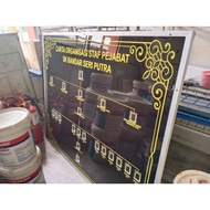 carta organisasi acrylic slot gambar