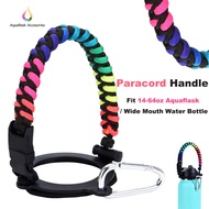 Paracord for Aquaflask 12 - 64oz Universal Paracord Handle for Tumbler Water Bottle Holder Durable Handle for Aquaflask Accessories Paracord Rope, Aqua Flask Tumbler Holder Strap Aquaflask Paracord with Safety Ring &amp; Carabiner