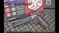 【我愛杰丹田】AW Custom 新版 M1911 抑制器 全金屬 GBB 瓦斯手槍 WE系統 黑色AW-NE3102