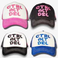 Trucker Hat CTRL ALT DEL - Men's Mesh Hat Trendy EmbroideredWanita