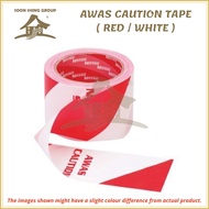 HAZARD AWAS CAUTION TAPE 3" (RED / WHITE)
