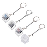 OXXGGKAO Mechanical Keyboard Cherry MX Tester Lightless Transparent Keys Keychain