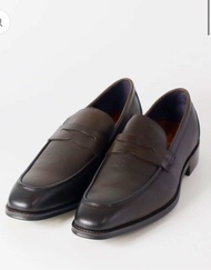 Brady Leather classic penny loafers in Brown รองเท้าผู้ชายหนังแท้แบบสวมใส่ทางการและออกงาน