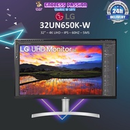 LG 32UN650K-W 32-Inch UHD IPS Productivity Monitor