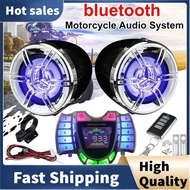 Motorcycle Stereo Speakers Wireless Bluetooth MP3 Player Waterproof FM Audio for Motor Scooter Bike ATV UTV