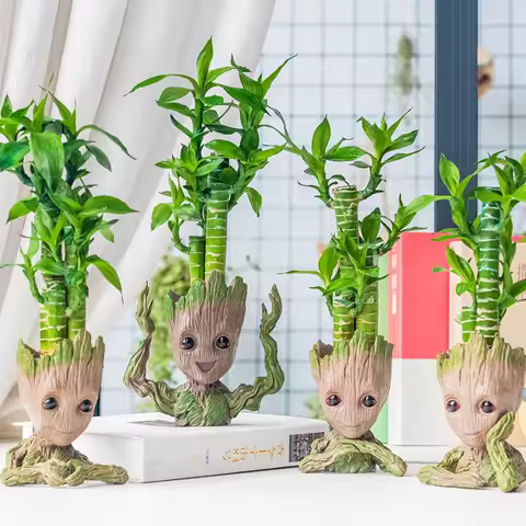 Groot Flower Pot Groot Home Decoration Vases Multifunction Ornaments Arrangement Anime Characters Fi