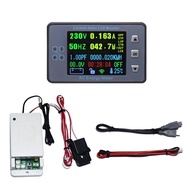【PTC】-2.4 Inch Wireless Voltage Meter+Measuring Box AC100A Voltmeter Car Battery Charging Coulometer Capacity Power Monitor Spare Parts Accessories