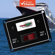 One Set Marine Dual Battery Tester Pointer Voltmeter 12V 10A For RV Tourist Car Yacht