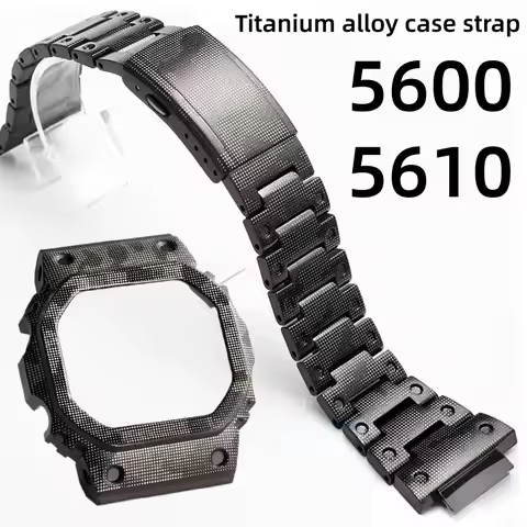 Titanium alloy 5600 5610 Metal case strap Mod Kit For Casio G-Shock DW5600 GWM5610 GWB5600 DW-5600 B