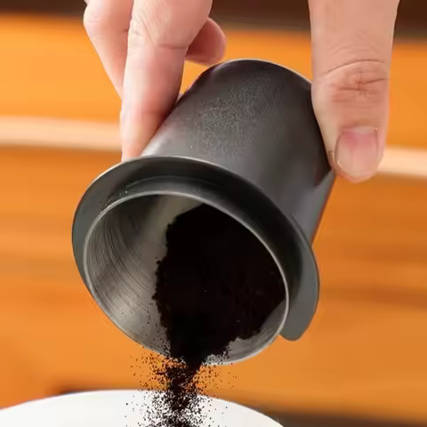 304 Stainless Steel Dosing Cup Wear Resistant Durable Coffee Sniffing Mug Ergonomic Precision Coffee