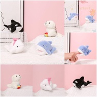 BLISS Animal Beluga Plush Keyring, Marine Animal Ocean Series Orca Plush Keychain, Stuffed Plush Key