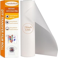 DTF Transfer Film Role Double-Sided Matte 24 inch 328 Feet Instant Hot Peel PET Transfer Paper Direc