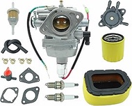 Kurihina Compatible with Carburetor Kit with Air Filter/Fuel Pump for Kohler Engine Courage SV725 SV