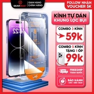 KK tempered glass, anti-peeping dust filter frame, transparent for iphone X/11/12/13/14/15/16/17Prom