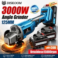 MESIN Diskoom 2500W Brushless Battery Grinder 4 Inch Cordless Multifunction Electric Grinder Hand Ba