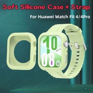 Case+Silicone Strap For Huawei Watch Fit 4/Huawei Watch 4Pro Bracelet cover Accessories