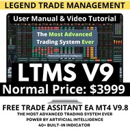 LTMS V9 EA MT4 LIFETIME UNLIMITED Legend Trade Management System with presets