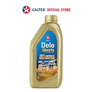 CALTEX Delo Sports Fully Synthetic Advance SAE 5W40 API CK4 (1 Liter) - Fully Synthetic Diesel Engine Oil CK-4