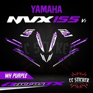 YAMAHA AEROX/NVX 155 V1 | MOTOR STICKER STRIPE TITAN 2025 NEW CUSTOM BODY STICKER