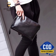 Clutch Bag Pria Tas Tangan Distro Kecil Handbag Cowok Kekinian Murah Terbaru 2021 Casual Import Pouch Keren Kulit  Branded  Dompet Kulit High Quality Wanita  Kulit Sapi Cewek L5Y8 Hitam Tas Tangan Kantoran Jinjing Casual MY459