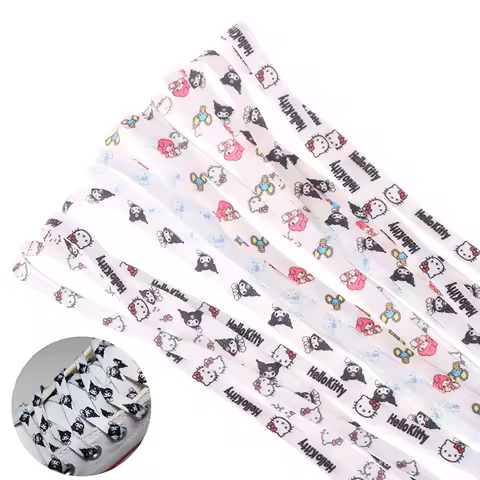 150cm Sanrio Shoelace Hello Kitty My Melody Anime Cartoon Fashion Flat Shoe Laces Accessories Sports
