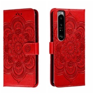 Ready stock Sun Mandala Embossing Pattern Phone Leather Case For Sony Xperia 10 VII/Sony Xperia 1 II