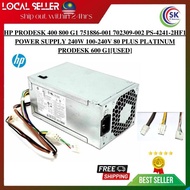 HP PRODESK 400 800 G1 751886-001 702309-002 PS-4241-2HF1 POWER SUPPLY 240W [USED]